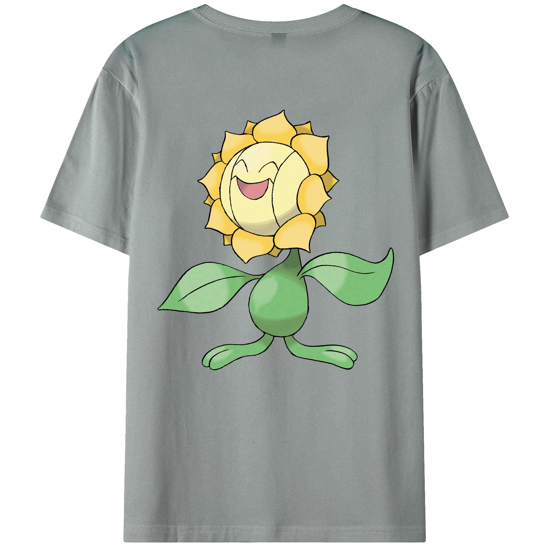 （画像用） ポケットモンスター Pokémon 綿100％ メンズ半袖Tシャツ（バックプリント） 通気性